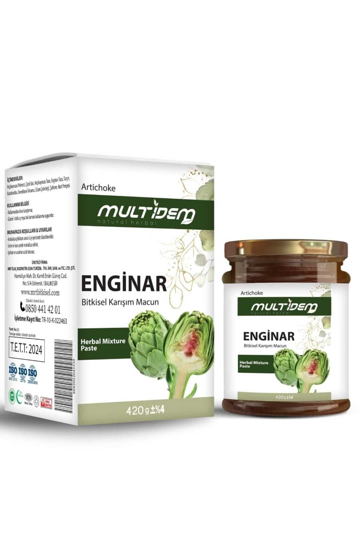Enginar Macunu Pekmez ve Bal Katkılı Bitkisel Karışımlı Macun 420 Gr