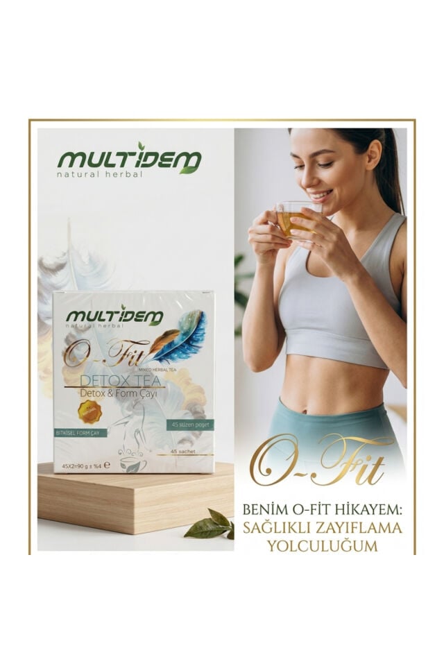 O-Fit Detox Çayı 45 Süzen Poşet 90 gr| Ödem ve Şişkinlik Karşıtı, Sindirim Destekli Form ve Detoks Çayı